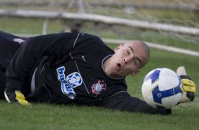 Durante o treino do Corinthians realizado esta tarde no Parque Ecológico do Tiete, zona leste da cidade; o próximo jogo do time será amanhã, quinta-feira, 16/07, contra o Sport Clube do Recife, no estádio do Pacaembu, pelo Campeonato Brasileiro 2009