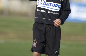 Durante o treino do Corinthians realizado esta tarde no Parque Ecológico do Tiete, zona leste da cidade; o próximo jogo do time será amanhã, quinta-feira, 16/07, contra o Sport Clube do Recife, no estádio do Pacaembu, pelo Campeonato Brasileiro 2009