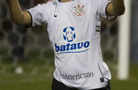 CORINTHIANS/SP X SPORT/RECIFE -  Morais reclama a em um lance da partida realizada esta noite no estdio do Pacaembu, zona oeste da cidade, vlida pelo turno do Campeonato Brasileiro de 2009