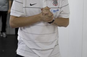 CRUZEIRO/MG X CORINTHIANS/SP - nos vestirios antes da partida realizada esta tarde no estdio Magalhaes Pinto, o Mineiro, vlida pelo turno do Campeonato Brasileiro de 2009