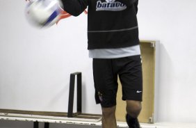 Danilo durante o treino do Corinthians realizado esta tarde no Parque São Jorge, zona leste da cidade; o próximo jogo do time será domingo, 26/07, contra o Palmeiras, no estádio Eduardo José Farah, em Presidente Prudente, pelo Campeonato Brasileiro 2009