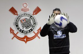 Felipe durante o treino do Corinthians realizado esta tarde no Parque So Jorge, zona leste da cidade; o prximo jogo do time ser domingo, 26/07, contra o Palmeiras, no estdio Eduardo Jos Farah, em Presidente Prudente, pelo Campeonato Brasileiro 2009