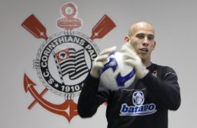 Rafael durante o treino do Corinthians realizado esta tarde no Parque So Jorge, zona leste da cidade; o prximo jogo do time ser domingo, 26/07, contra o Palmeiras, no estdio Eduardo Jos Farah, em Presidente Prudente, pelo Campeonato Brasileiro 2009