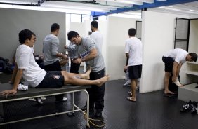 CORINTHIANS/SP X AVAI/SC - Vestiarios antes da partida realizada esta tarde no estádio do Pacaembu, zona oeste da cidade, válida pelo turno do Campeonato Brasileiro de 2009