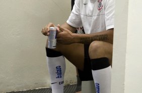 CORINTHIANS/SP X AVAI/SC -Bill nos vestiários antes da partida realizada esta tarde no estádio do Pacaembu, zona oeste da cidade, válida pelo turno do Campeonato Brasileiro de 2009