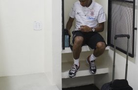 CORINTHIANS/SP X AVAI/SC -Diogo nos vestiários antes da partida realizada esta tarde no estádio do Pacaembu, zona oeste da cidade, válida pelo turno do Campeonato Brasileiro de 2009