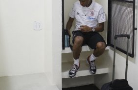 CORINTHIANS/SP X AVAI/SC -Diogo  nos vestirios antes da partida realizada esta tarde no estdio do Pacaembu, zona oeste da cidade, vlida pelo turno do Campeonato Brasileiro de 2009