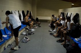 FLAMENGO/RJ X CORINTHIANS/SP - Vestiarios antes da partida realizada esta tarde no estádio do Maracanã, válida pelo turno do Campeonato Brasileiro de 2009