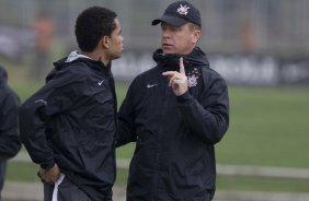 Durante o treino do Corinthians realizado esta tarde no Parque Ecológico do Tiete, zona leste da cidade; o próximo jogo do time será amanhã, quarta-feira, 19/08, contra o Internacional de Porto Alegre, pelo returno do Campeonato Brasileiro 2009