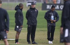 Durante o treino do Corinthians realizado esta tarde no Parque Ecolgico do Tiete, zona leste da cidade; o prximo jogo do time ser amanh, quarta-feira, 19/08, contra o Internacional de Porto Alegre, pelo returno do Campeonato Brasileiro 2009