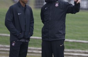 Durante o treino do Corinthians realizado esta tarde no Parque Ecológico do Tiete, zona leste da cidade; o próximo jogo do time será amanhã, quarta-feira, 19/08, contra o Internacional de Porto Alegre, pelo returno do Campeonato Brasileiro 2009