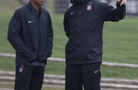 Durante o treino do Corinthians realizado esta tarde no Parque Ecolgico do Tiete, zona leste da cidade; o prximo jogo do time ser amanh, quarta-feira, 19/08, contra o Internacional de Porto Alegre, pelo returno do Campeonato Brasileiro 2009