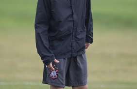 Durante o treino do Corinthians realizado esta tarde no Parque Ecológico do Tiete, zona leste da cidade; o próximo jogo do time será amanhã, quarta-feira, 19/08, contra o Internacional de Porto Alegre, pelo returno do Campeonato Brasileiro 2009