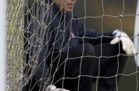 Durante o treino do Corinthians realizado esta tarde no Parque Ecolgico do Tiete, zona leste da cidade; o prximo jogo do time ser domingo, 23/08, contra o Botafogo, no Pacaembu, pelo returno do Campeonato Brasileiro 2009