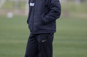 Durante o treino do Corinthians realizado esta tarde no Parque Ecolgico do Tiete, zona leste da cidade; o prximo jogo do time ser domingo, 23/08, contra o Botafogo, no Pacaembu, pelo returno do Campeonato Brasileiro 2009