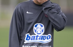 Durante o treino do Corinthians realizado esta tarde no Parque Ecolgico do Tiete, zona leste da cidade; o prximo jogo do time ser domingo, 23/08, contra o Botafogo, no Pacaembu, pelo returno do Campeonato Brasileiro 2009