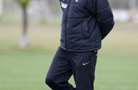 Durante o treino do Corinthians realizado esta tarde no Parque Ecolgico do Tiete, zona leste da cidade; o prximo jogo do time ser domingo, 23/08, contra o Botafogo, no Pacaembu, pelo returno do Campeonato Brasileiro 2009