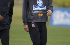 Durante o treino do Corinthians realizado esta tarde no Parque Ecolgico do Tiete, zona leste da cidade; o prximo jogo do time ser domingo, 23/08, contra o Botafogo, no Pacaembu, pelo returno do Campeonato Brasileiro 2009