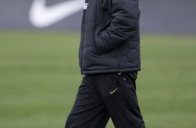 Durante o treino do Corinthians realizado esta tarde no Parque Ecolgico do Tiete, zona leste da cidade; o prximo jogo do time ser domingo, 23/08, contra o Botafogo, no Pacaembu, pelo returno do Campeonato Brasileiro 2009