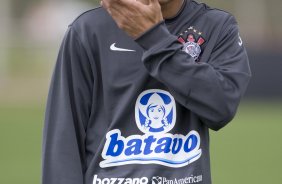 Durante o treino do Corinthians realizado esta tarde no Parque Ecolgico do Tiete, zona leste da cidade; o prximo jogo do time ser domingo, 23/08, contra o Botafogo, no Pacaembu, pelo returno do Campeonato Brasileiro 2009