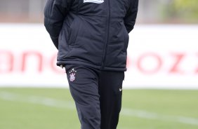 Durante o treino do Corinthians realizado esta tarde no Parque Ecolgico do Tiete, zona leste da cidade; o prximo jogo do time ser domingo, 23/08, contra o Botafogo, no Pacaembu, pelo returno do Campeonato Brasileiro 2009