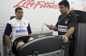 Ronaldo treinou fisicamente esta manhã no Parque São Jorge com o fisioterapeuta Bruno Mazziotti, zona leste da cidade; o próximo jogo do time será quarta-feira, 02/09, contra o Santos, no Pacaembu, pelo returno do Campeonato Brasileiro 2009