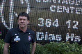 Andres Sanchez durante cerimonia esta manh danto inicio a contagem regressiva para o centenario do Corinthians, em 01/09/2010; o prximo jogo do time ser amanh, quarta-feira, 26/08, contra o Barueri, na Arena Barueri, pelo returno do Campeonato Brasileiro 2009