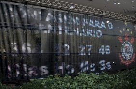 Durante cerimonia esta manh danto inicio a contagem regressiva para o centenario do Corinthians, em 01/09/2010; o prximo jogo do time ser amanh, quarta-feira, 26/08, contra o Barueri, na Arena Barueri, pelo returno do Campeonato Brasileiro 2009