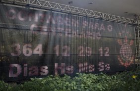 Durante cerimonia esta manh danto inicio a contagem regressiva para o centenario do Corinthians, em 01/09/2010; o prximo jogo do time ser amanh, quarta-feira, 26/08, contra o Barueri, na Arena Barueri, pelo returno do Campeonato Brasileiro 2009