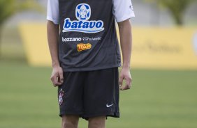 Escudero voltando de contusao durante o treino desta tarde do Corinthians, realizado no CT do Parque Ecolgico do Tiete, zona leste da cidade. ; o prximo jogo do time ser amanh, quarta-feira, 02/09, contra o Santos, no Pacaembu, pelo returno do Campeonato Brasileiro 2009