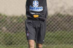 Marcelo Mattos durante o treino desta tarde do Corinthians, realizado no CT do Parque Ecolgico do Tiete, zona leste da cidade. ; o prximo jogo do time ser amanh, quarta-feira, 02/09, contra o Santos, no Pacaembu, pelo returno do Campeonato Brasileiro 2009