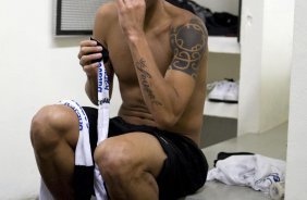 CORINTHIANS/SP X SANTOS/SP - Souza nos vestiários antes da partida realizada esta noite no estádio do Pacaembu, zona oeste da cidade, válida pelo returno do Campeonato Brasileiro de 2009