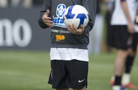 Matias Defederico que foi liberado e joga domingo, durante o treino do Corinthians realizado esta tarde no Parque Ecolgico do Tiete; o prximo jogo do time ser domingo, dia 27/09, contra o So Paulo, no estdio do Morumbi, pelo returno do Campeonato Brasileiro 2009