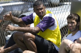 Felipe durante o treino do Corinthians realizado esta manh no Parque Ecolgico do Tiete; o prximo jogo do time ser amanh, domingo, dia 27/09, contra o So Paulo, no estdio do Morumbi, pelo returno do Campeonato Brasileiro 2009