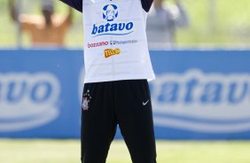 Jorge Henrique durante o treino do Corinthians realizado esta manh no Parque Ecolgico do Tiete; o prximo jogo do time ser amanh, domingo, dia 27/09, contra o So Paulo, no estdio do Morumbi, pelo returno do Campeonato Brasileiro 2009