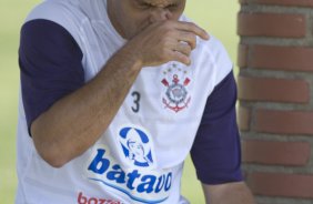 Ronaldo durante o treino do Corinthians realizado esta manh no Parque Ecolgico do Tiete; o prximo jogo do time ser amanh, domingo, dia 27/09, contra o So Paulo, no estdio do Morumbi, pelo returno do Campeonato Brasileiro 2009