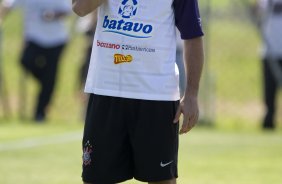 Ronaldo durante o treino do Corinthians realizado esta manh no Parque Ecolgico do Tiete; o prximo jogo do time ser amanh, domingo, dia 27/09, contra o So Paulo, no estdio do Morumbi, pelo returno do Campeonato Brasileiro 2009