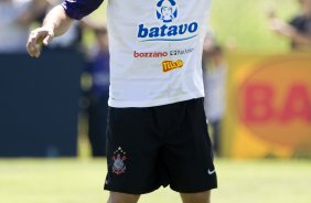 Ronaldo durante o treino do Corinthians realizado esta manh no Parque Ecolgico do Tiete; o prximo jogo do time ser amanh, domingo, dia 27/09, contra o So Paulo, no estdio do Morumbi, pelo returno do Campeonato Brasileiro 2009