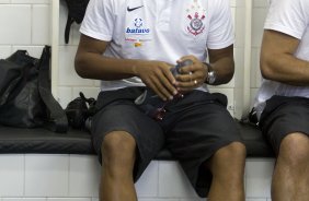 SAO PAULO/SP X CORINTHIANS/SP - Bill nos vestiários antes da partida realizada esta tarde no estádio do Morumbi, zona sul da cidade, válida pelo returno do Campeonato Brasileiro de 2009