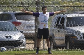 Dentinho durante o treino do Corinthians realizado esta manh no Parque Ecolgico do Tiete; o prximo jogo do time ser amanh, sbado, dia 03/10, contra o Atltico Paranaense, no estdio do Pacaembu, pelo returno do Campeonato Brasileiro 2009