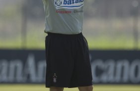 Mano Menezes durante o treino do Corinthians realizado esta manh no Parque Ecolgico do Tiete; o prximo jogo do time ser amanh, sbado, dia 03/10, contra o Atltico Paranaense, no estdio do Pacaembu, pelo returno do Campeonato Brasileiro 2009