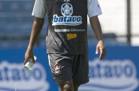 Elias durante o treino do Corinthians realizado esta manh no Parque So Jorge; o prximo jogo do time ser quarta-feira, dia 07/10, contra o Fluminense, no estdio do Maracan, pelo returno do Campeonato Brasileiro 2009