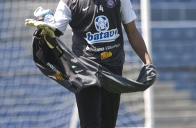 Felipe durante o treino do Corinthians realizado esta manh no Parque So Jorge; o prximo jogo do time ser quarta-feira, dia 07/10, contra o Fluminense, no estdio do Maracan, pelo returno do Campeonato Brasileiro 2009