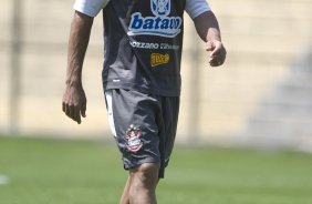 Jorge Henrique durante o treino do Corinthians realizado esta manh no Parque So Jorge; o prximo jogo do time ser quarta-feira, dia 07/10, contra o Fluminense, no estdio do Maracan, pelo returno do Campeonato Brasileiro 2009