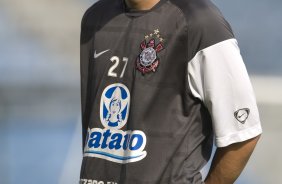 Marcelo Mattos durante o treino do Corinthians realizado esta tarde no Parque So Jorge; o prximo jogo do time ser quarta-feira, dia 07/10, contra o Fluminense, no estdio do Maracan, pelo returno do Campeonato Brasileiro 2009