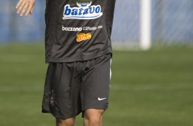 Marcelo Mattos durante o treino do Corinthians realizado esta tarde no Parque So Jorge; o prximo jogo do time ser quarta-feira, dia 07/10, contra o Fluminense, no estdio do Maracan, pelo returno do Campeonato Brasileiro 2009