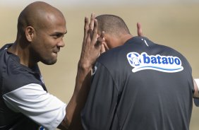 Souza durante o treino do Corinthians realizado esta tarde no Parque So Jorge; o prximo jogo do time ser quarta-feira, dia 07/10, contra o Fluminense, no estdio do Maracan, pelo returno do Campeonato Brasileiro 2009