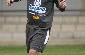 Ronaldo durante o treino do Corinthians realizado esta manh no Parque So Jorge; o prximo jogo do time ser amanh, sbado, dia 10/10, contra o Grmio, no estdio do Pacaembu, pelo returno do Campeonato Brasileiro 2009