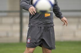 Ronaldo durante o treino do Corinthians realizado esta manh no Parque So Jorge; o prximo jogo do time ser amanh, sbado, dia 10/10, contra o Grmio, no estdio do Pacaembu, pelo returno do Campeonato Brasileiro 2009