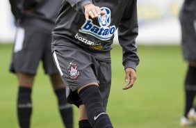 Dentinho
 durante o treino do Corinthians realizado esta tarde no Parque So Jorge; o prximo jogo do time ser domingo, dia 18/10, contra o Sport, em Recife, pelo returno do Campeonato Brasileiro 2009